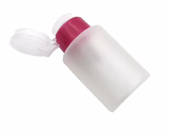 Bottiglia di plastica per struccante in HDPE da 250 ml Confezione cosmetica Smalto per unghie Rimozione bottiglia di pompaggio per pressa liquida