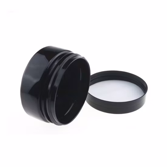 Barattoli di crema cosmetica vuoti personalizzati all'ingrosso Barattolo di plastica marrone ambrato da 120 ml da 4 once con coperchi